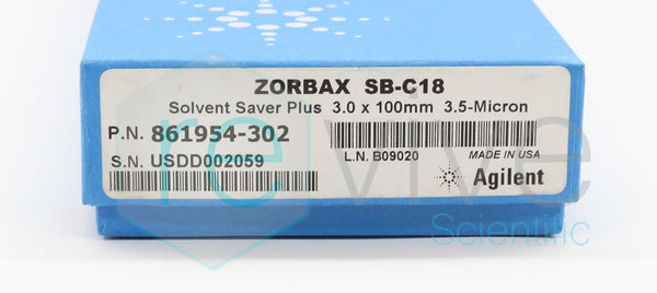 Agilent Zorbax SB-C18 861954-302 – Revive Scientific