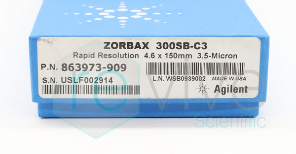 Agilent Zorbax StableBond 300SB C3 4.6 x 150 mm 863973-909