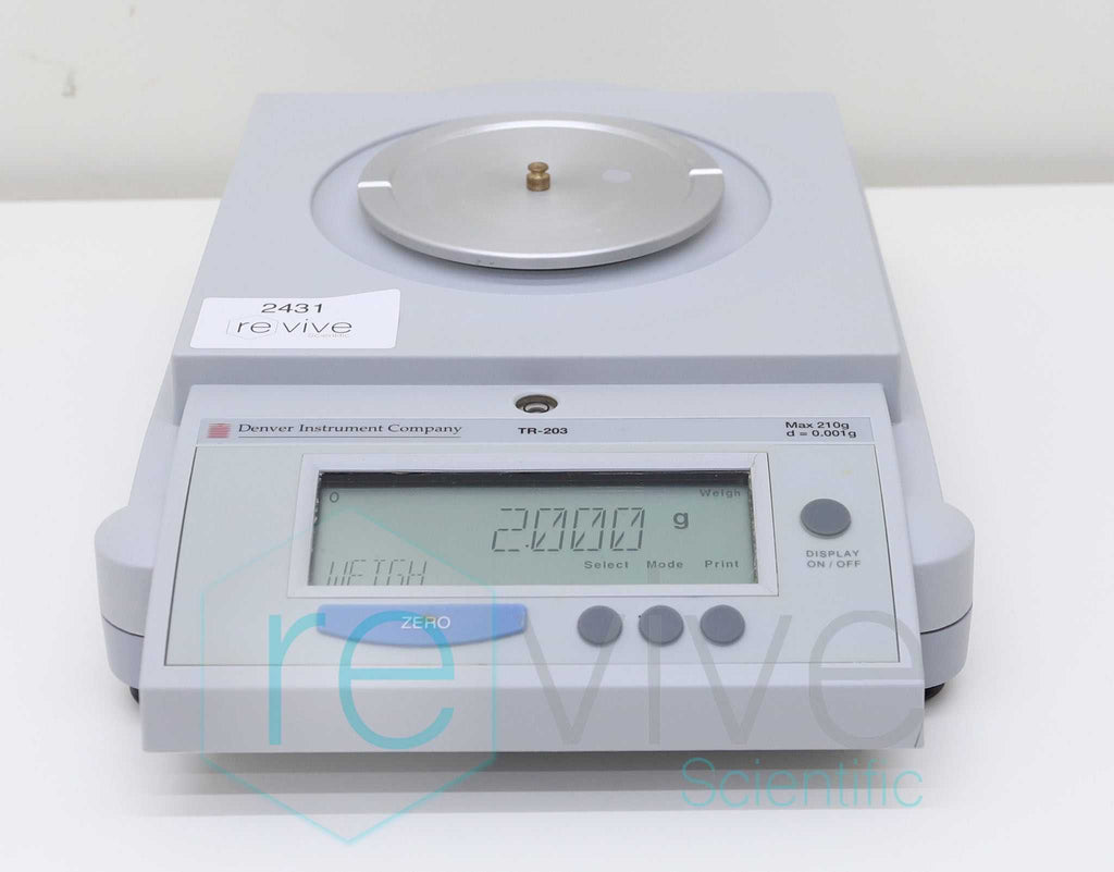 Denver Instruments TR-203 Analytical Balance 0.001g – Revive Scientific