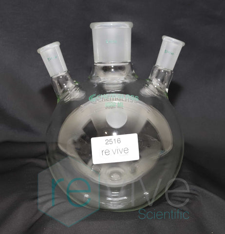 Chemglass 3000ml 3 Neck Flask