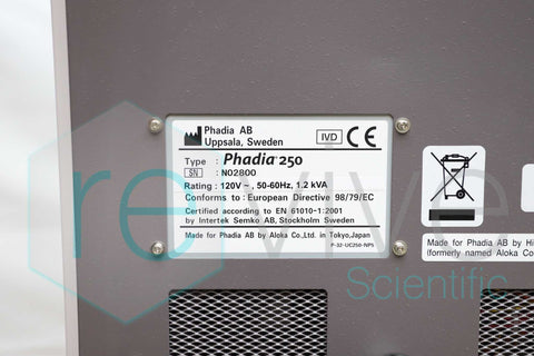 Phadia Instrument Thermo Scientific Phadia 250 Allergy Testing Instrument – Revive Scientific