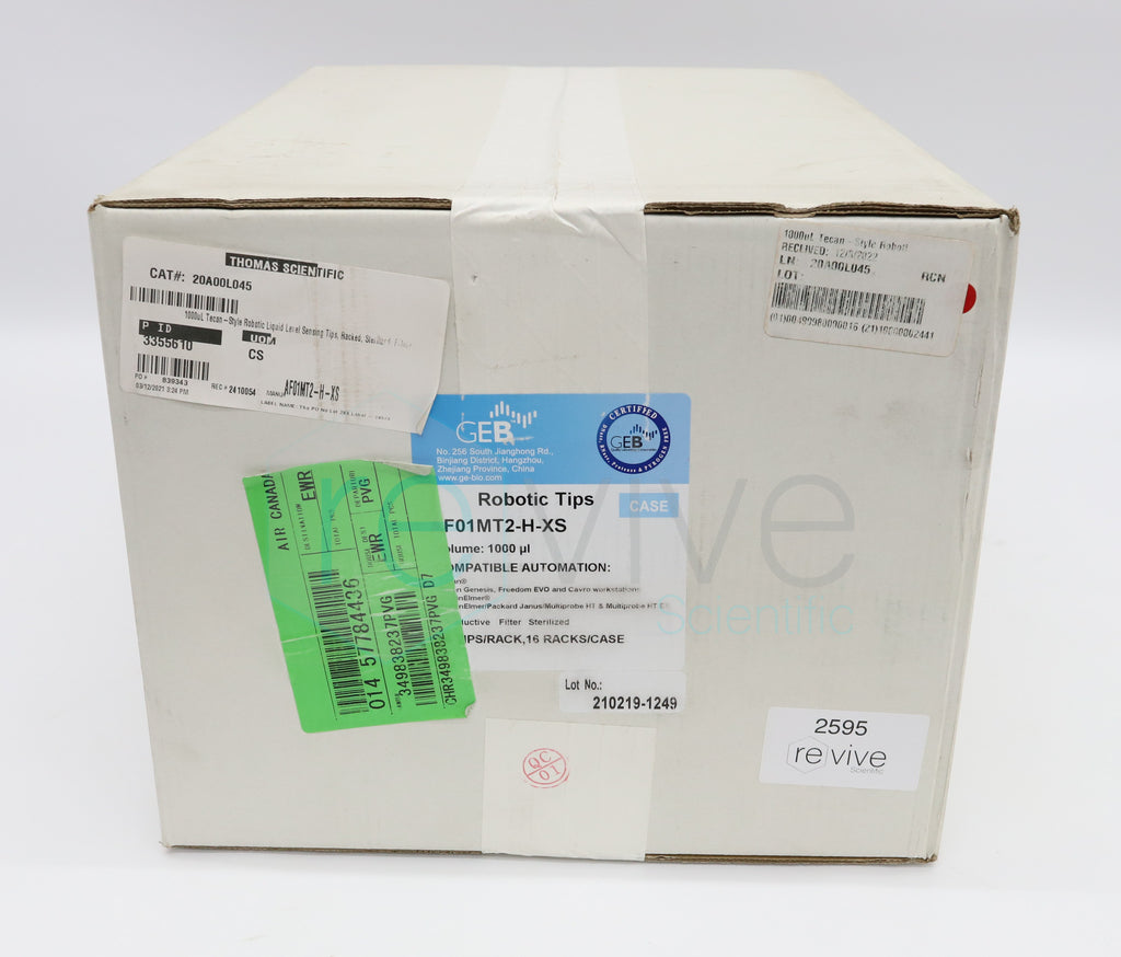 1,000 µl Robotic Tips Sterilized Filter Tecan / Perkin Case