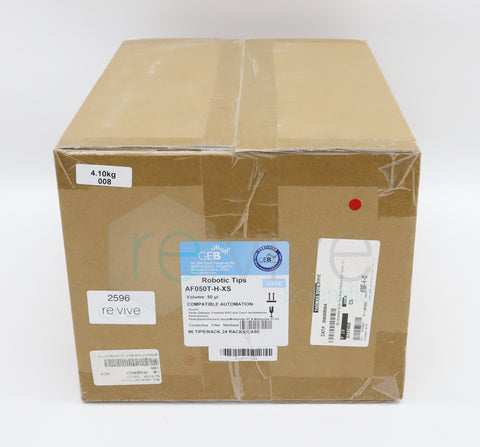 50 µl Robotic Tips Sterilized Filter Tecan / Perkin 10 Cases of 2,304 tips