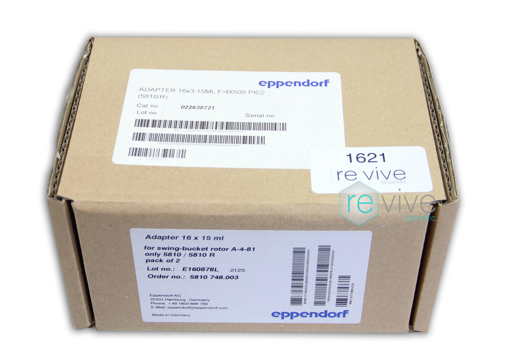 Eppendorf 16 x 15ml Adapters for A-4-81 Rotor - Pack of 2 - New
