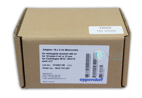 Eppendorf 18 x 5ml Adapters for A-4-81 Rotor - Pack of 2 - New