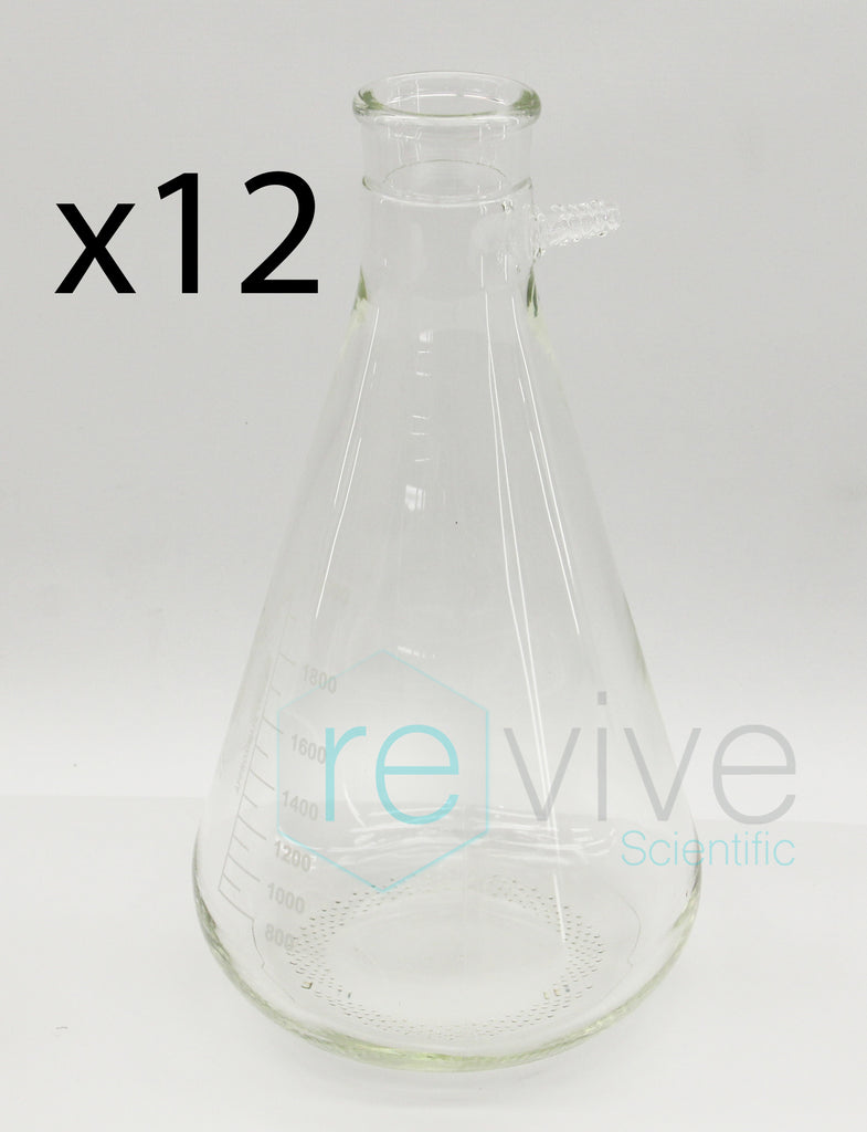 Kimble Glass 2000 mL Filtering Flasks 27060-2000 Pack of 12