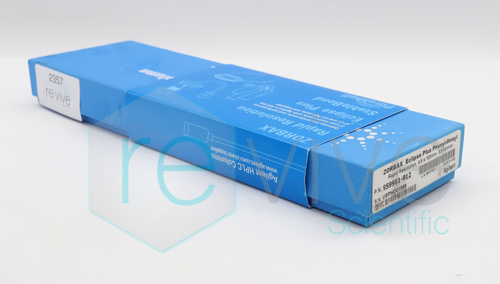 Agilent Eclipse Plus Phenyl-Hexyl 4.6 x 100 mm, 3.5 µm Column 959961-912